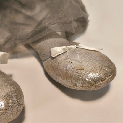 Plush Ballerina Mouse Stuffed Animal Toy Grey Tulle Tutu Dress Star Shoes