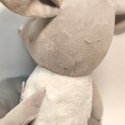 Plush Ballerina Mouse Stuffed Animal Toy Grey Tulle Tutu Dress Star Shoes