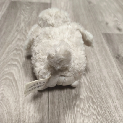 Spin Master Chubby Puppies & Friends White Poodle Plush Dog Zipper Belly Toy