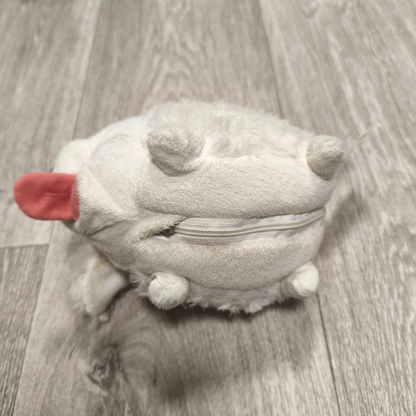 Spin Master Chubby Puppies & Friends White Poodle Plush Dog Zipper Belly Toy