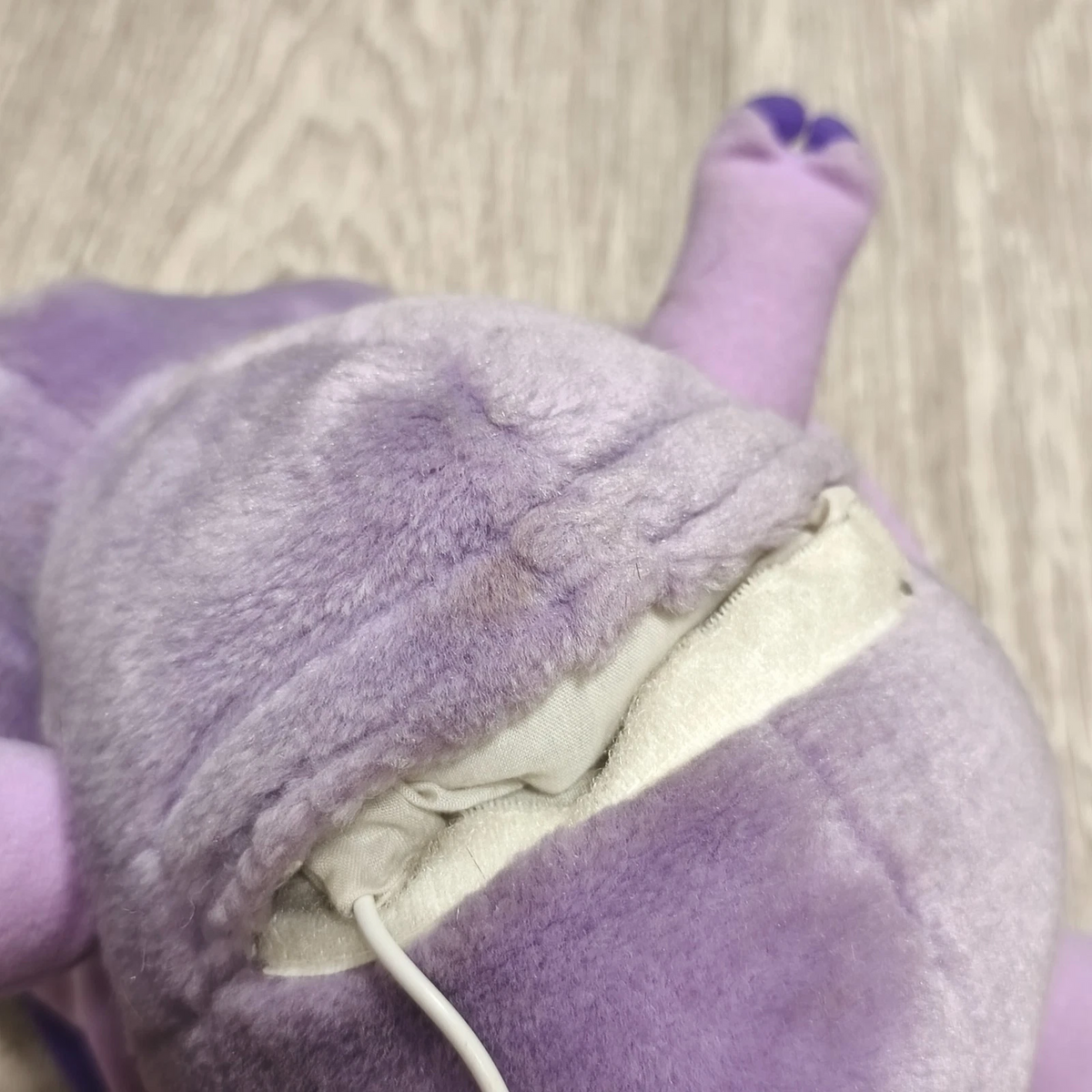 Vintage Piggles Purple Pig Plush Stuffed Animal Toy Paper Tag Included