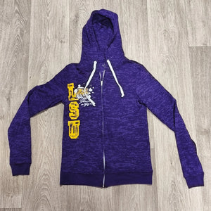 Blue 84 LSU Tigers Full Zip Hoodie Purple Small Made in USA