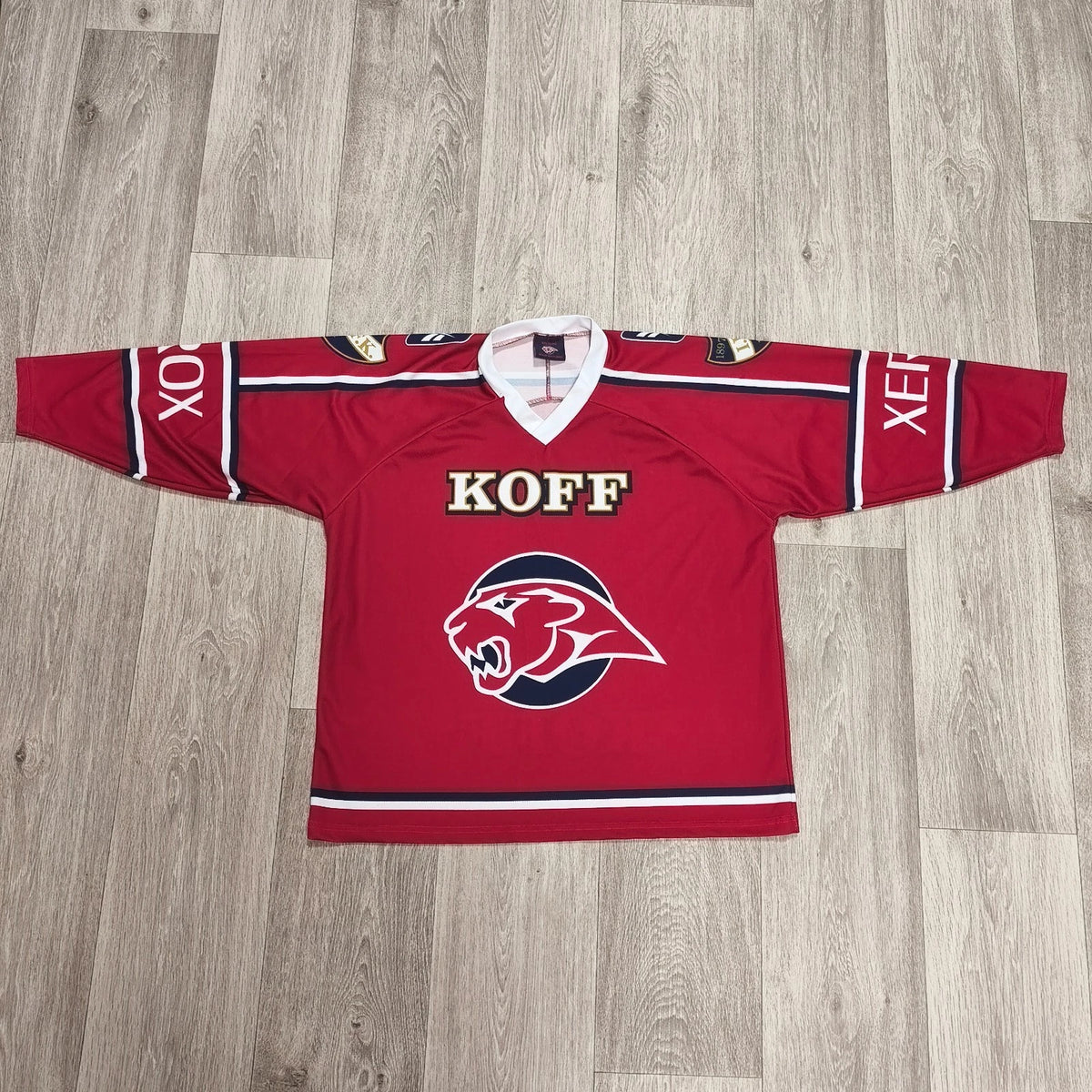 HIFK Helsinki Ice Hockey Jersey KOFF Xerox Reebok KSB Sport Youth Size 150 Red