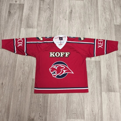 HIFK Helsinki Ice Hockey Jersey KOFF Xerox Reebok KSB Sport Youth Size 150 Red