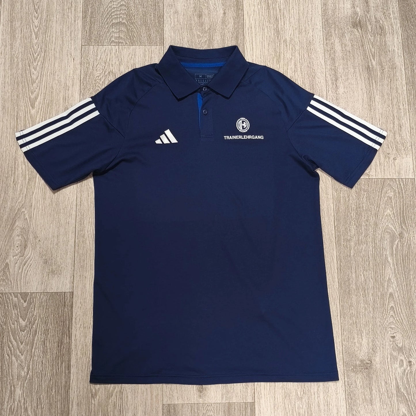Adidas FLVW Kreis Bochum Trainerlehrgang Coach Polo Shirt Navy Blue Men's M