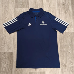 Camiseta polo de entrenador Adidas FLVW Kreis Bochum, azul marino, hombre, M