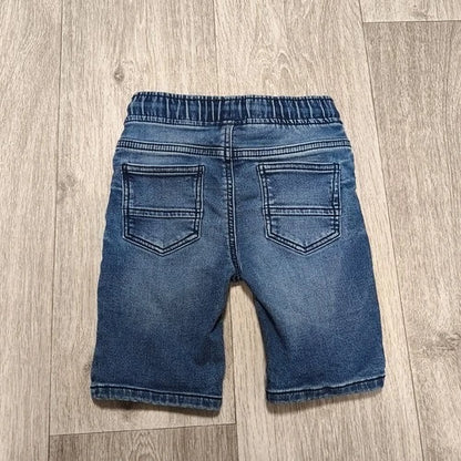 Tu Kids Boys Denim Shorts Blue Elastic Drawstring Waist Age 4-5 Years 104-110cm
