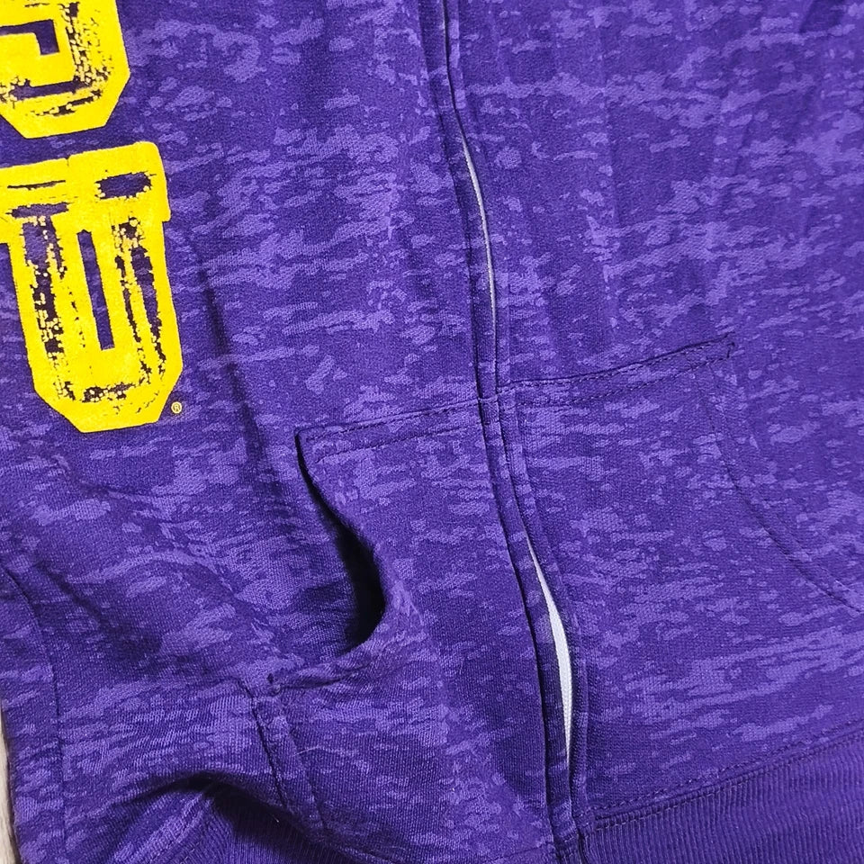 Blue 84 LSU Tigers Full Zip Hoodie Purple Small Made in USA
