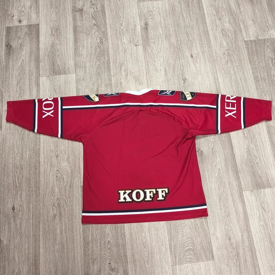 HIFK Helsinki Ice Hockey Jersey KOFF Xerox Reebok KSB Sport Youth Size 150 Red