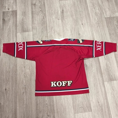 HIFK Helsinki Ice Hockey Jersey KOFF Xerox Reebok KSB Sport Youth Size 150 Red
