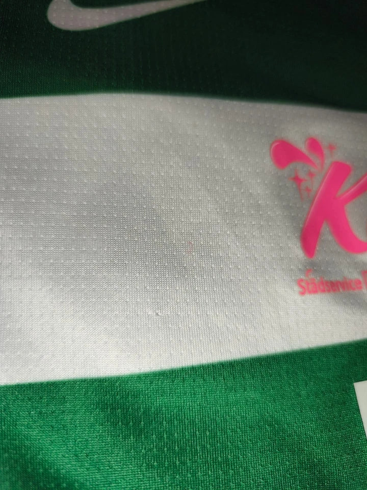 Nike VSK Västerås SK Sweden Football Shirt Jersey #21 Carpenter Green White Men'