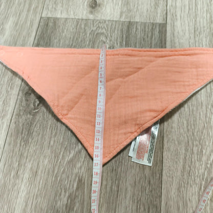Primark Baby Bandana Bib Peach Pink Soft Drool Teething Snaps One Size