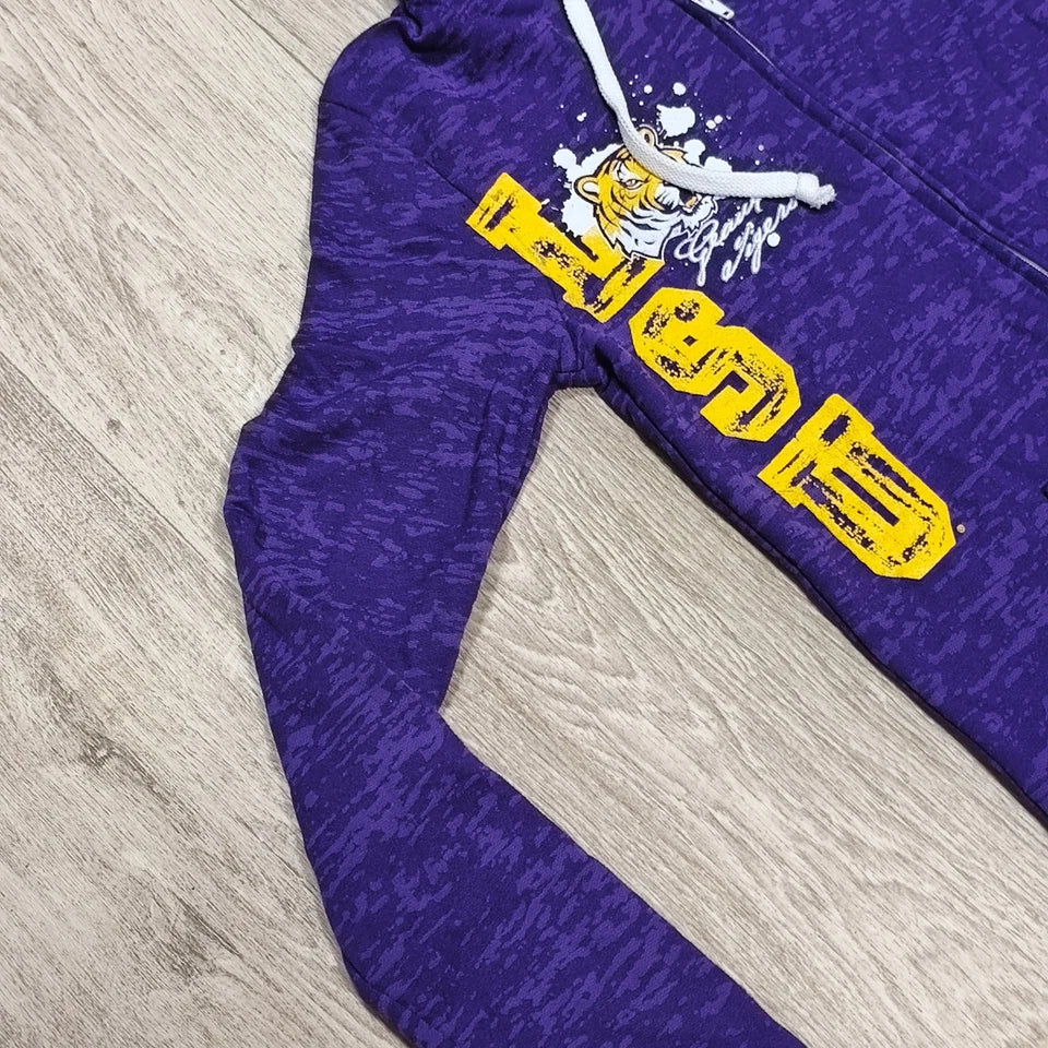 Blue 84 LSU Tigers Full Zip Hoodie Purple Small Made in USA