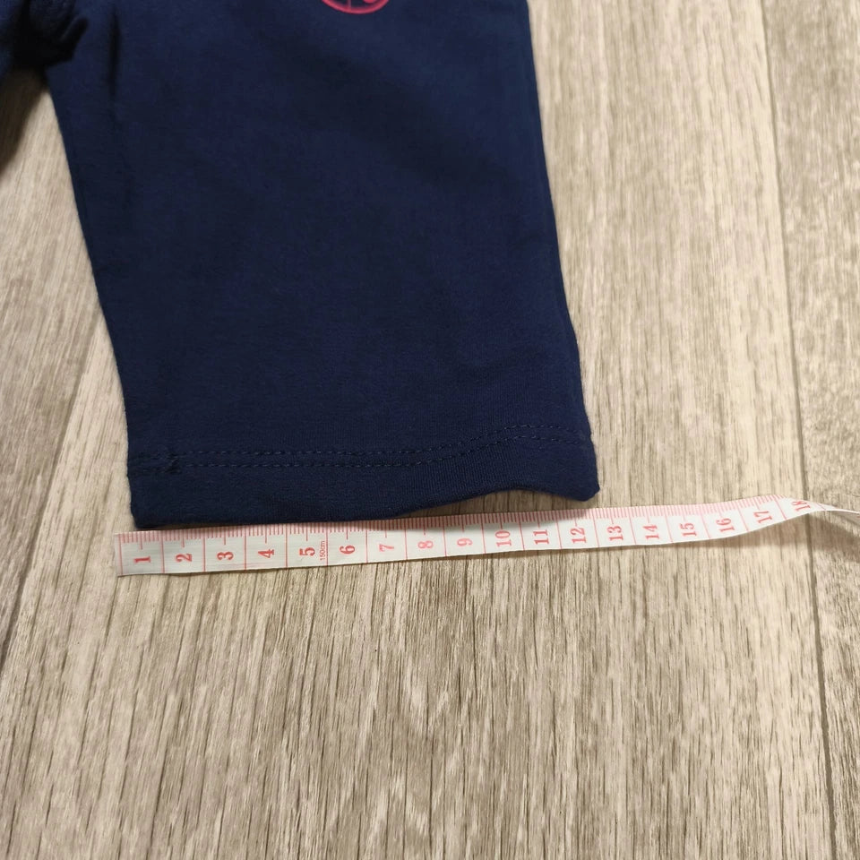 Miraculous Ladybug Girls Navy Blue Elastic Waist Sweatpants Shorts Casual