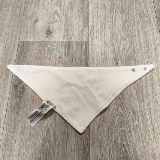 Primark Baby Bandana Bib Peach Pink Soft Drool Teething Snaps One Size