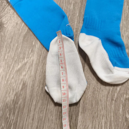 Blue White Chevron High Knee Sports Football Socks NWOT Storage Marks