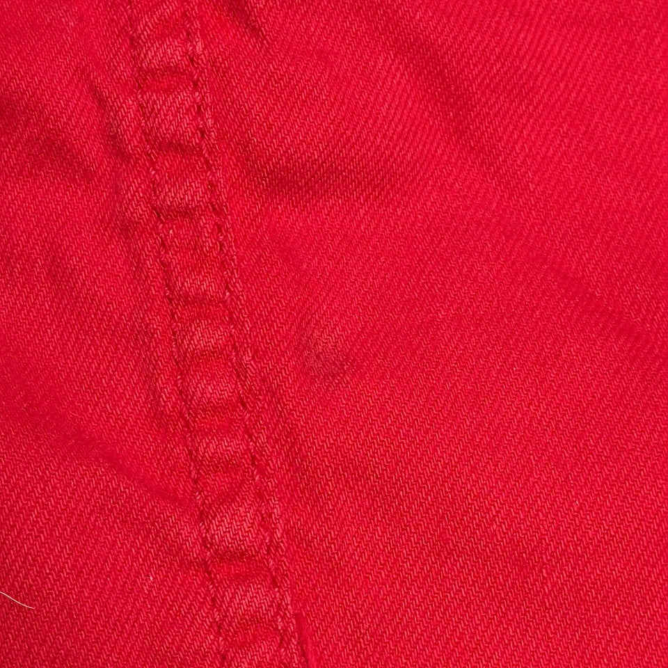 Tommy Hilfiger Rome Women Size 4 Red Denim Skirt Regular Fit 5 Pocket