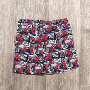 Marvel Spider-Man Boys Swim Shorts Trunks Size 5-6 Years Comic Print Swimwear