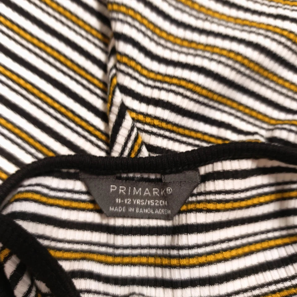 Primark Girls Striped Skater Dress Ribbed Cami Tank Summer 11-12 Yrs 152cm