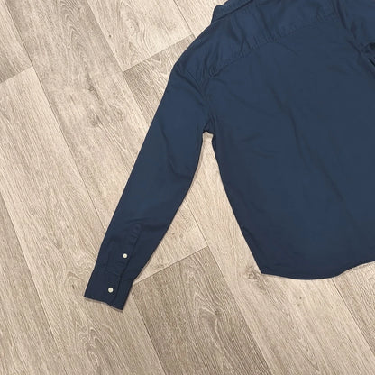 H&M L.O.G.G. Boys Navy Blue Long Sleeve Shirt Size US 12-13Y 100% Cotton