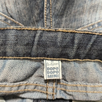 Dopodopo Mini Boys Denim Jeans Size 1.5-2 Yrs 92 Blue Patch Graphic Pants