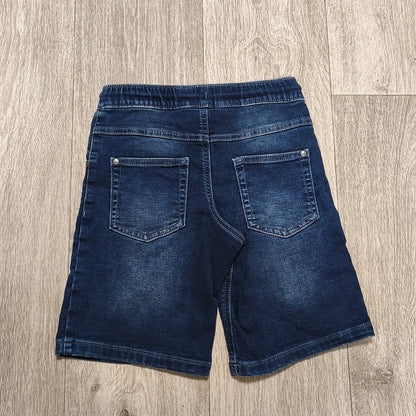 George Boys Blue Denim Shorts Age 9-10 Years Elasticated Waist Drawstring Jogg