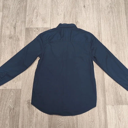 H&M L.O.G.G. Boys Navy Blue Long Sleeve Shirt Size US 12-13Y 100% Cotton