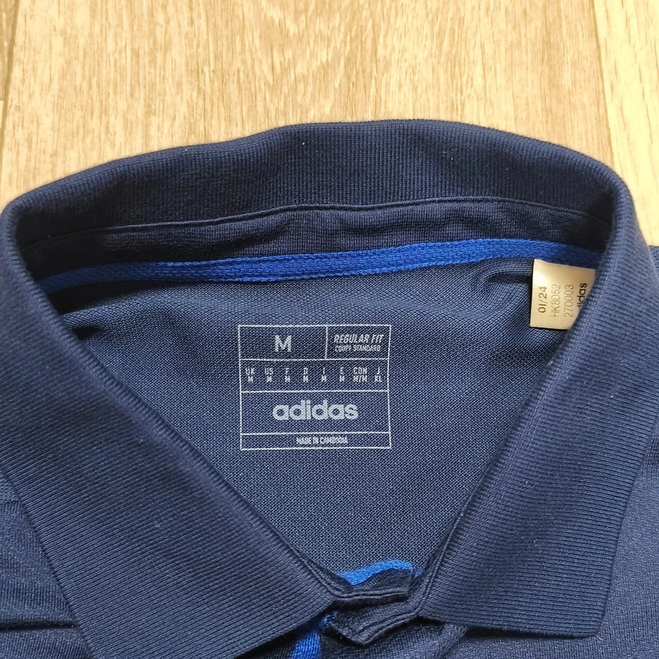 Adidas FLVW Kreis Bochum Trainerlehrgang Coach Polo Shirt Navy Blue Men's M