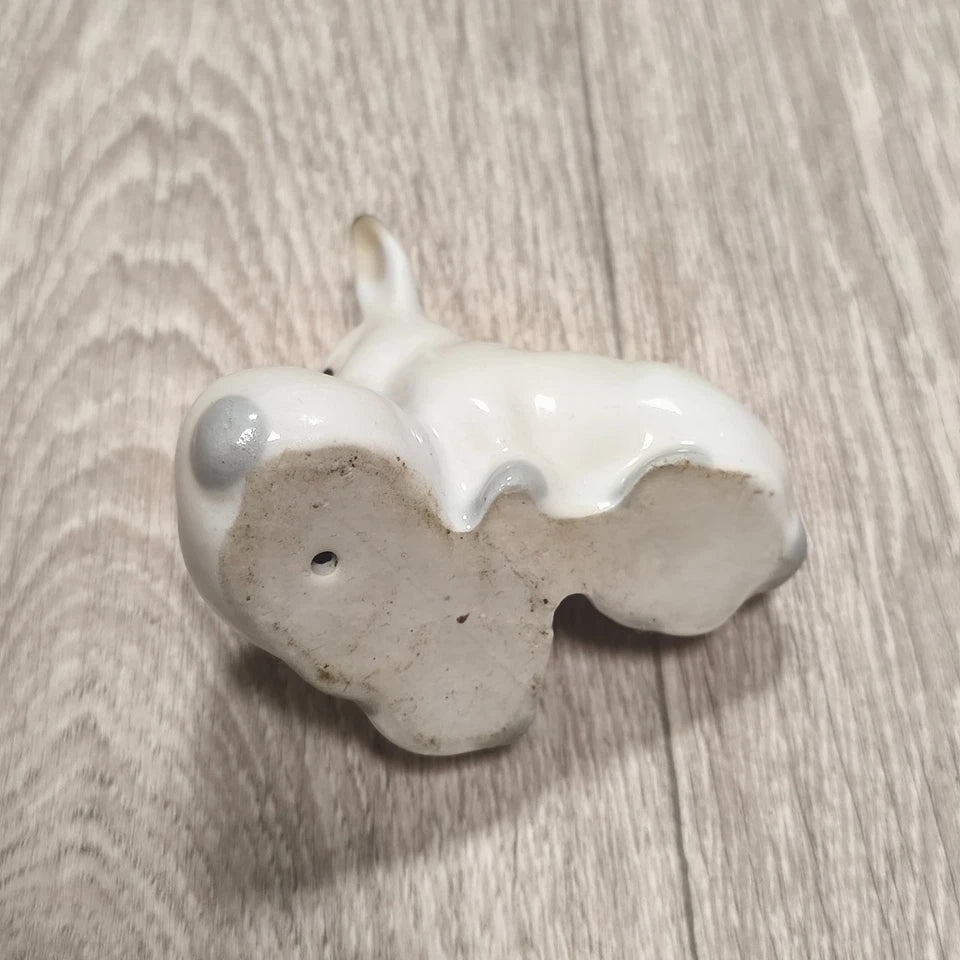 Vintage USSR Soviet Porcelain Rabbits Figurine Artel Progress Leningrad 1950