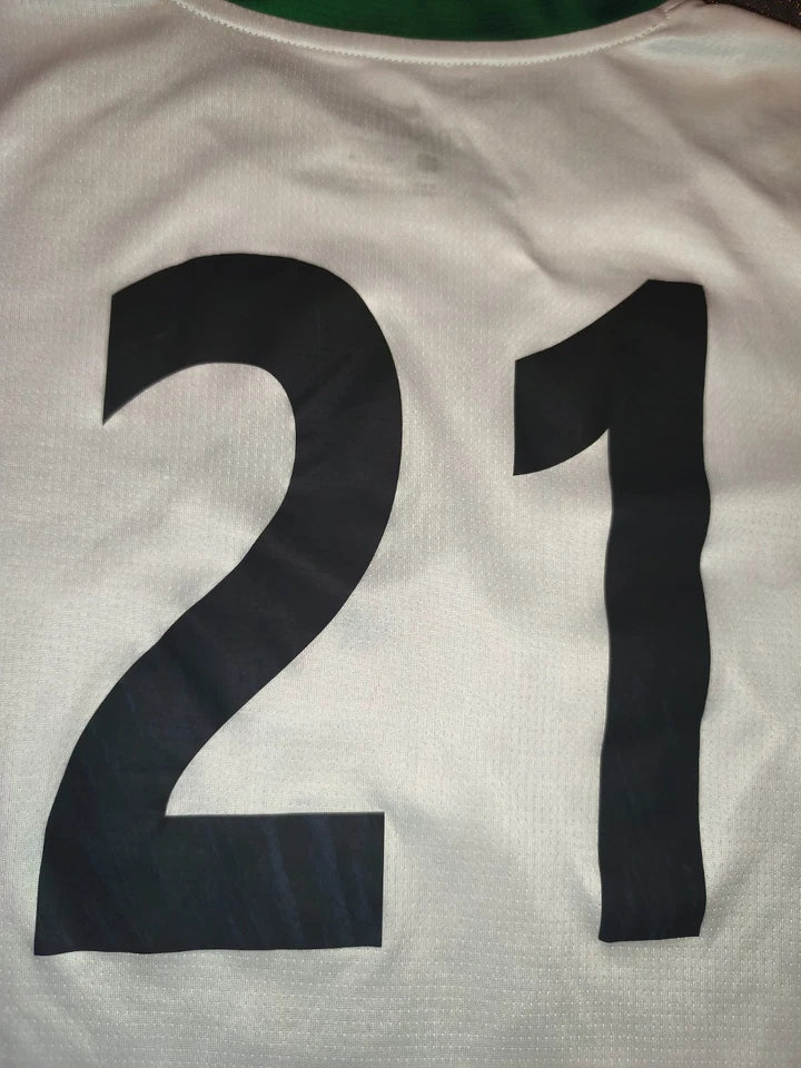 Nike VSK Västerås SK Sweden Football Shirt Jersey #21 Carpenter Green White Men'