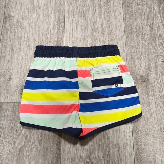 George Boys Striped Swim Trunks Board Shorts Size 3-4 Years 98-104 cm Multicolou