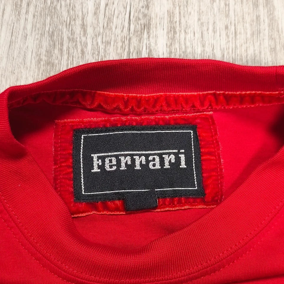Ferrari Official Product Red Short Sleeve T-Shirt Scuderia Logo Men's S