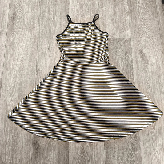 Primark Girls Striped Skater Dress Ribbed Cami Tank Summer 11-12 Yrs 152cm