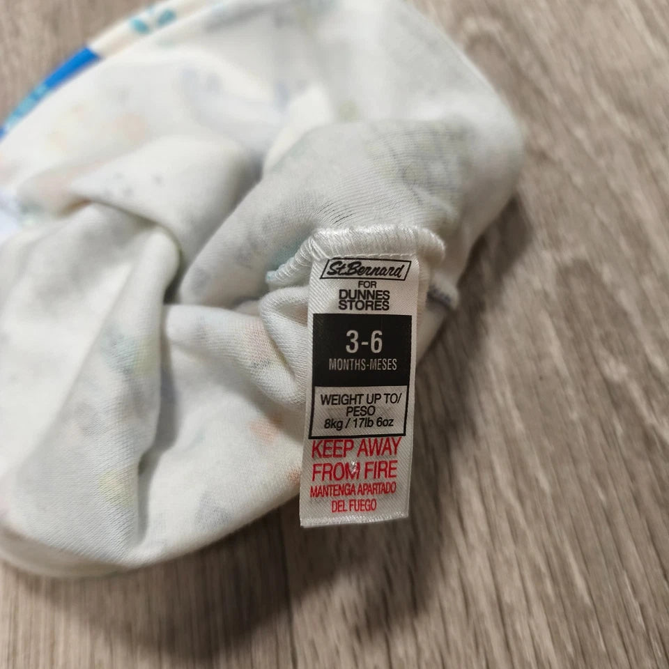 St Bernard Dunnes Stores Baby Hat Beanie 3-6 Months Safari Animal Print 3D Ears