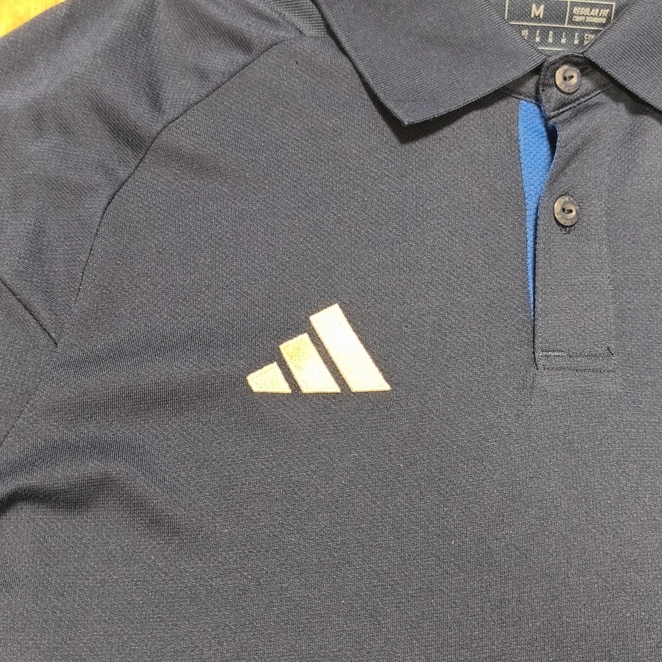Adidas FLVW Kreis Bochum Trainerlehrgang Coach Polo Shirt Navy Blue Men's M