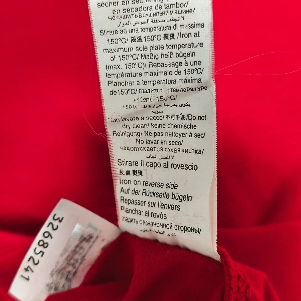 Ferrari Official Product Red Short Sleeve T-Shirt Scuderia Logo Men's S