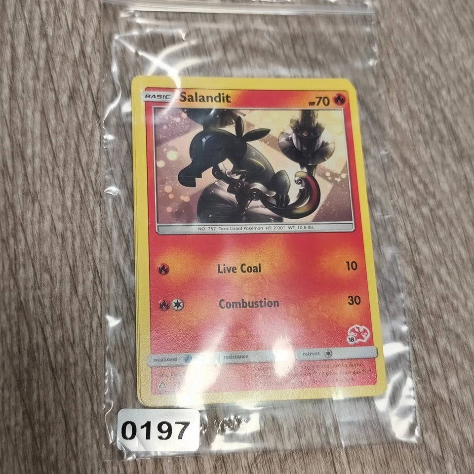 3x Pokemon Salandit 25/156 Sun & Moon Ultra Prism Common TCG Card Lot