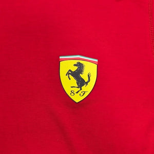 Ferrari Official Product Red Short Sleeve T-Shirt Scuderia Logo Men's S
