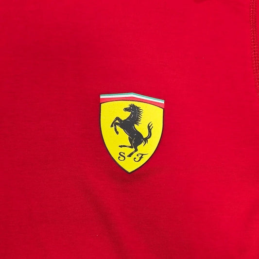 Ferrari Official Product Red Short Sleeve T-Shirt Scuderia Logo Men's S