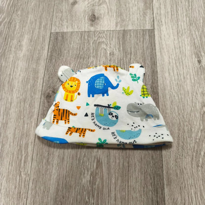 St Bernard Dunnes Stores Baby Hat Beanie 3-6 Months Safari Animal Print 3D Ears