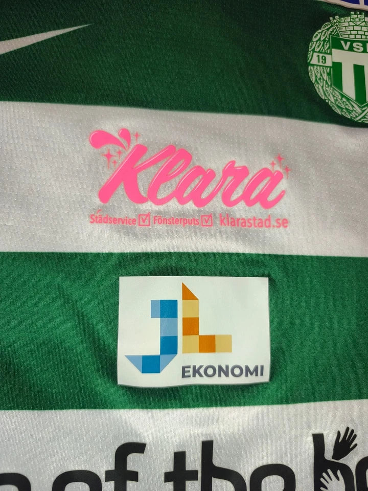 Nike VSK Västerås SK Sweden Football Shirt Jersey #21 Carpenter Green White Men'