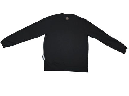 PHILIPP PLEIN Platinum Cut Sweatshirt Black Rhinestone Crystal Skull Men L XL