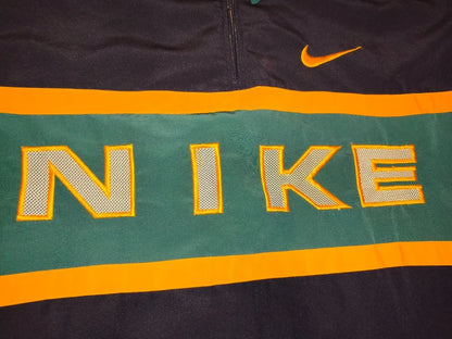 Vintage Nike Premier 1/4 Zip Pullover Shirt 90s Spellout Big Swoosh Navy XXXL